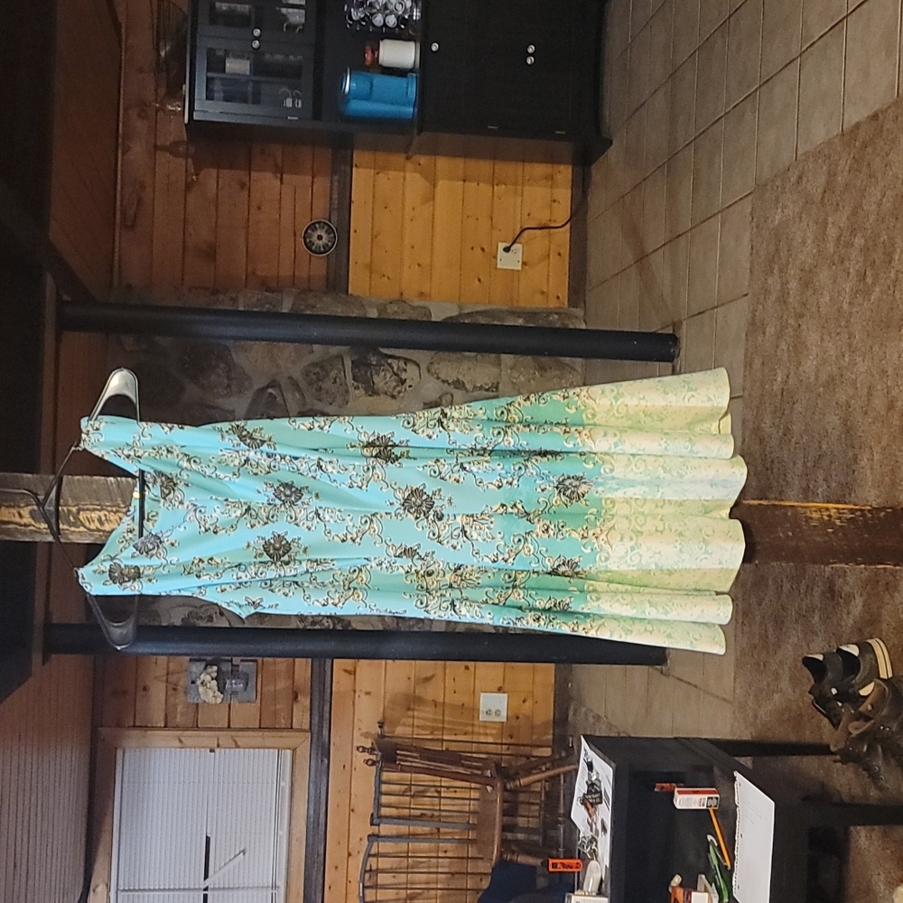 Teal dress
